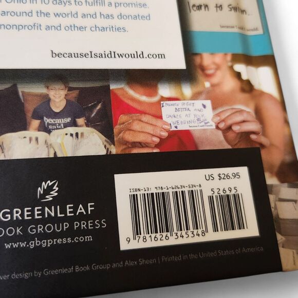 Because I Said I Would by Alex Sheen Hardcover Book 9781626345348 New - Picture 4 of 8